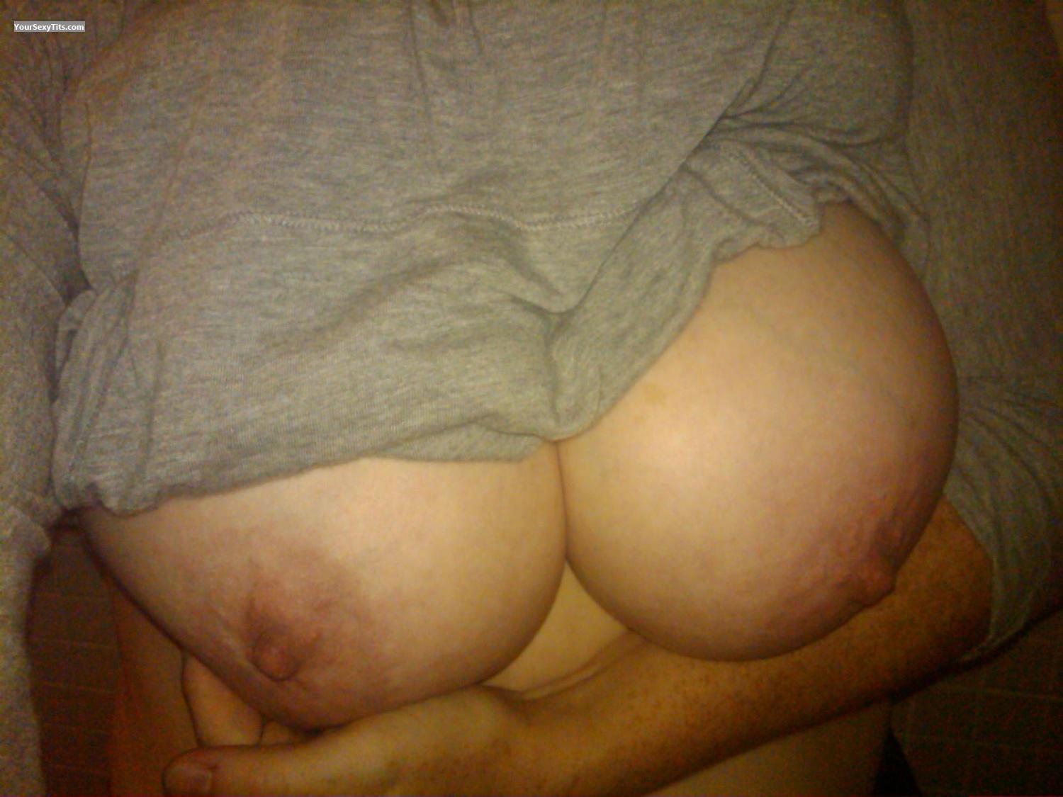 Tit Flash: My Very Big Tits By IPhone (Selfie) - Babybug from United States